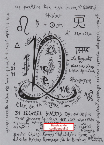 Zoom calligraphie